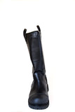 bunker boot firefighter waterproof shoes leather vibram steel toe
