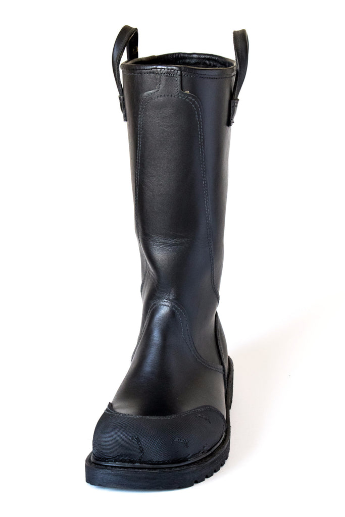 Leather store bunker boots