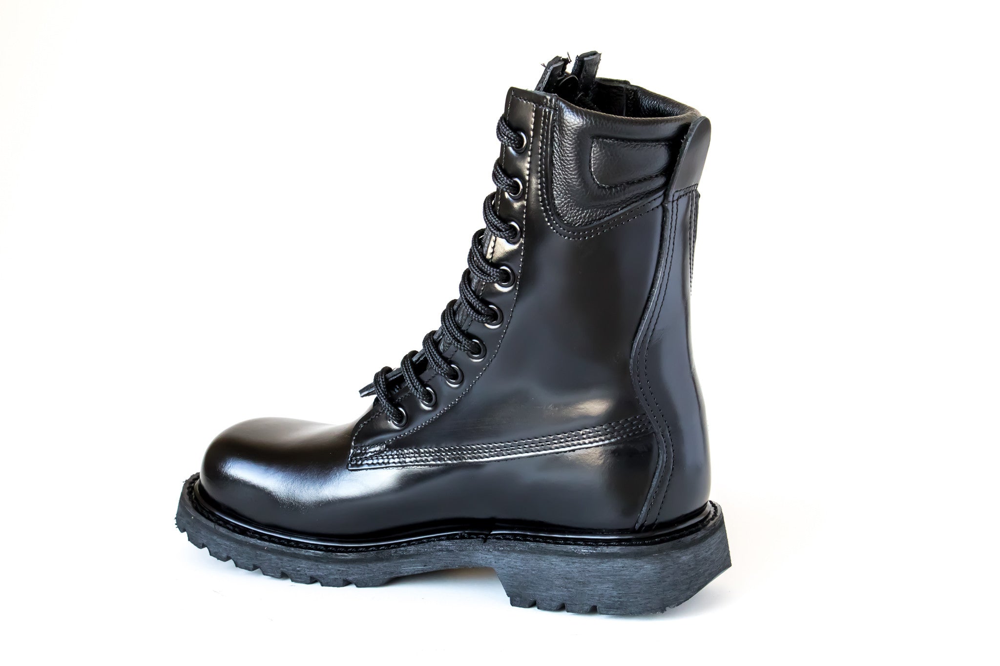 firefighter boot leather vibram steel toe