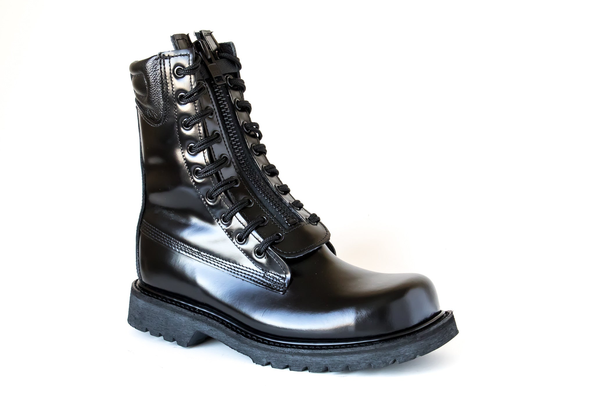 firefighter boot leather vibram steel toe