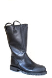 bunker boot firefighter waterproof shoes leather vibram steel toe